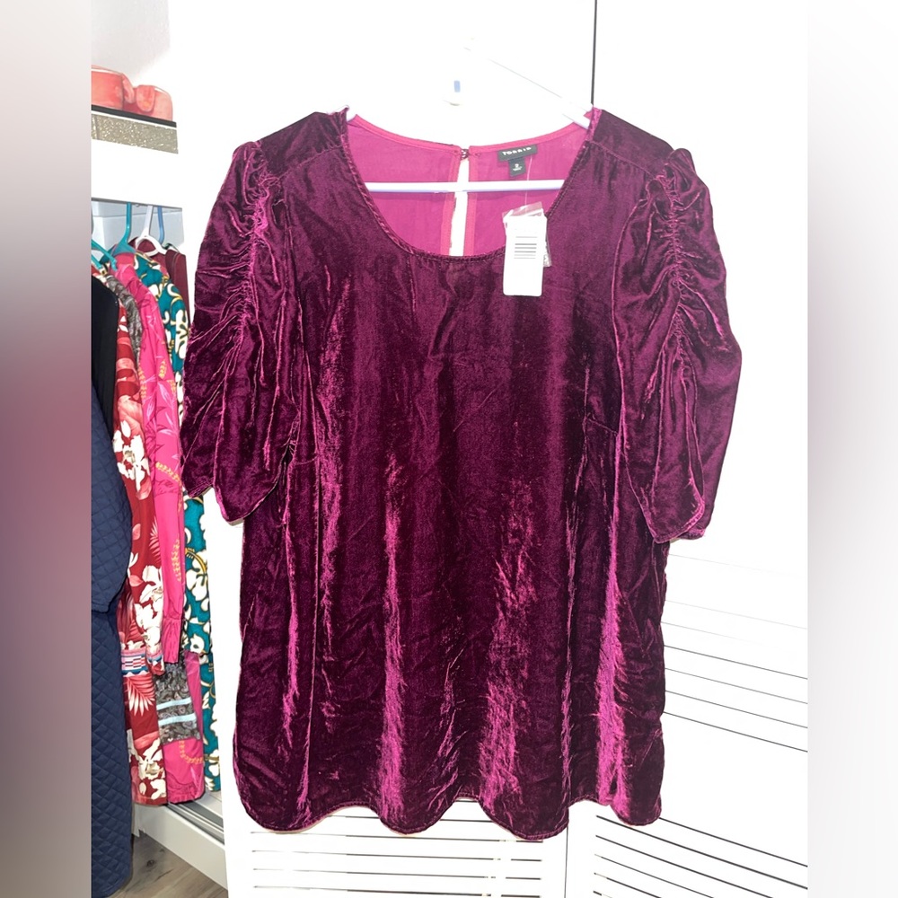 Torrid size 2 plum velvet top! Soft and beautiful!